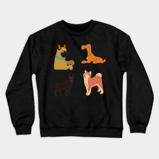 Dog 4 pk Stickers Collection Crewneck Sweatshirt